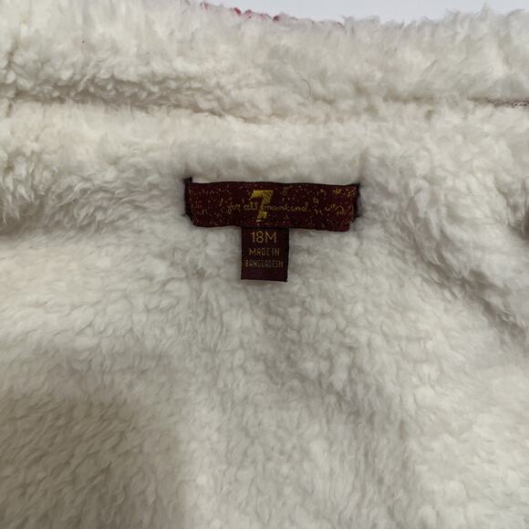 7 For All Mankind Jacket Girls Size 18 Month Pink Corduroy Toddler Baby - Picture 8 of 9